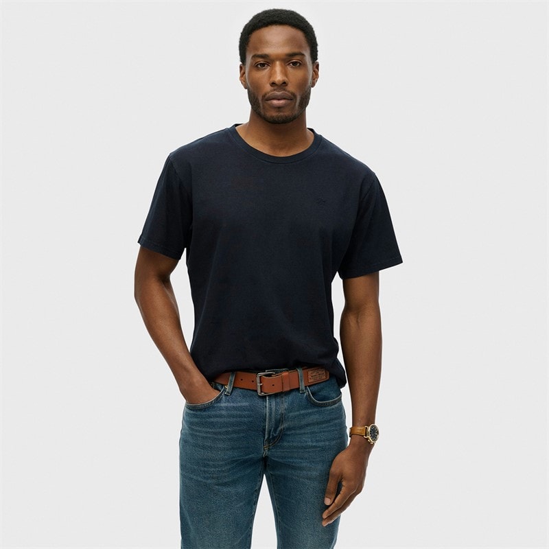 Superdry Mens Essentials Relaxed T-Shirt Super Dark Navy