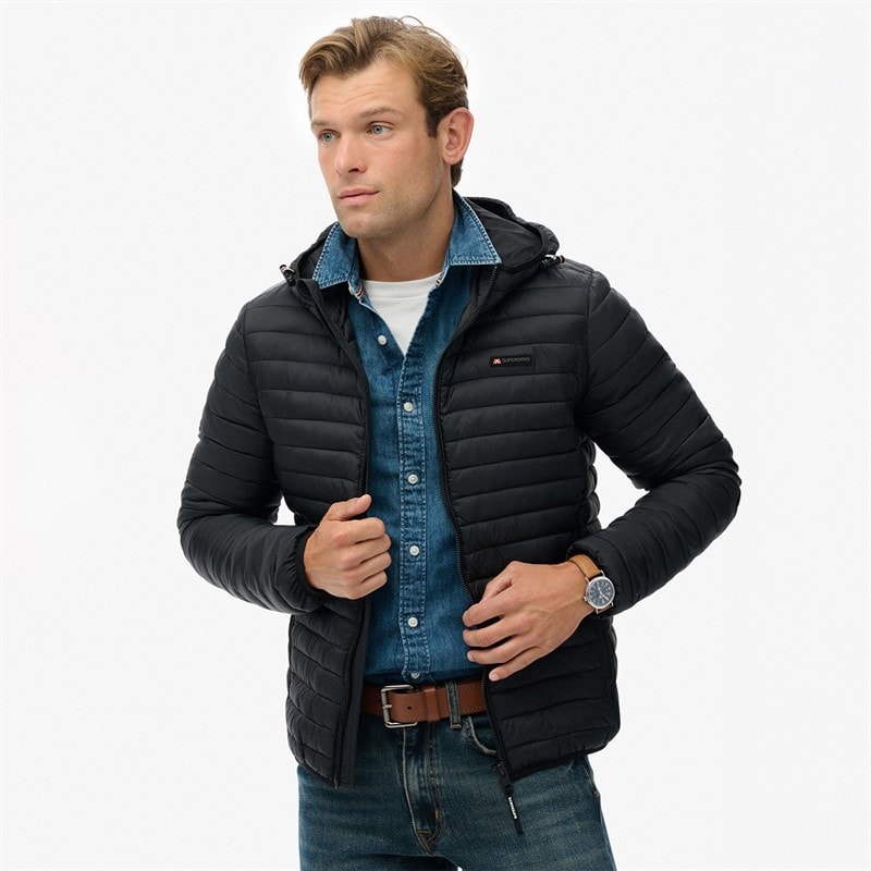 Superdry Mens Fuji Lite Jacket Jet Black