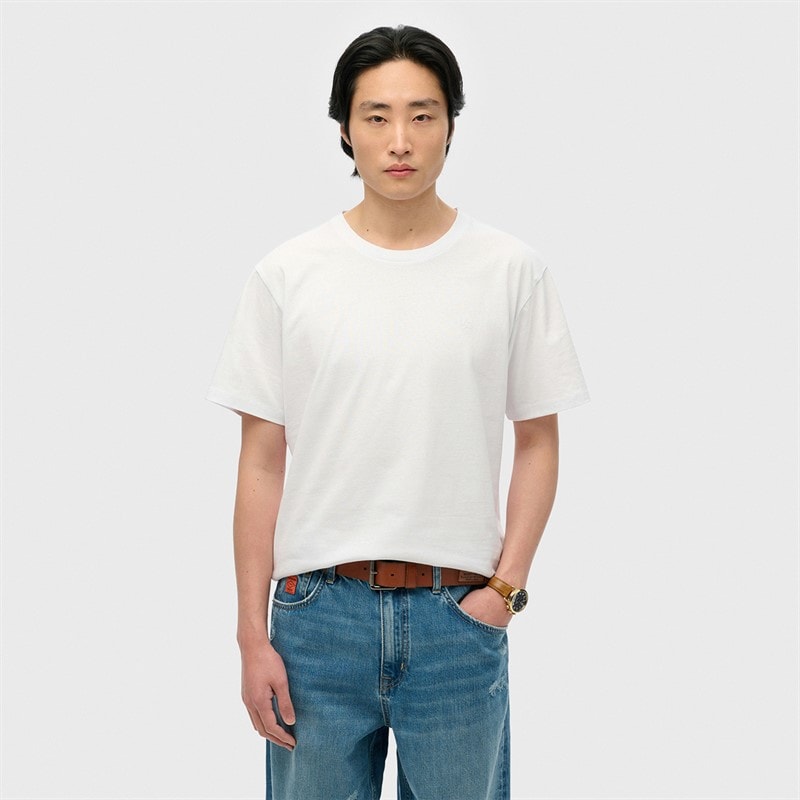 Superdry Mens Essentials Relaxed T-Shirt Optic