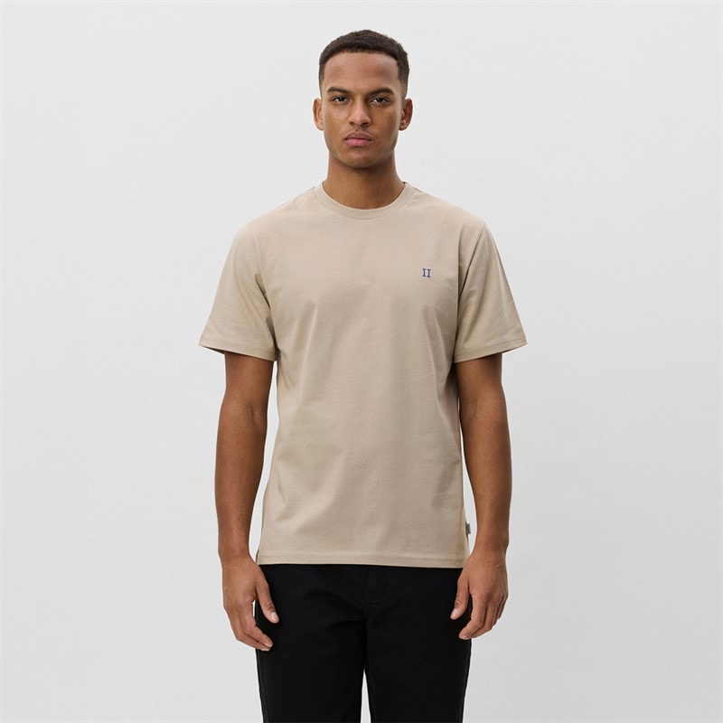 Les Deux Mens Core Contrast T-Shirt Dark Sand