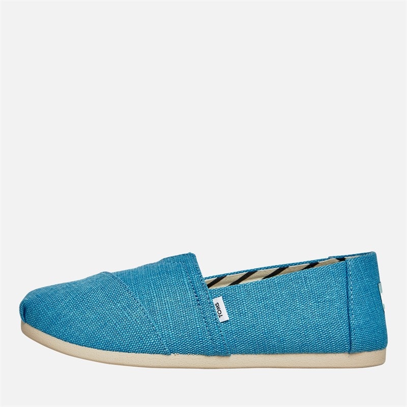 TOMS Womens Canvas Alpargata Espadrilles Island Blue