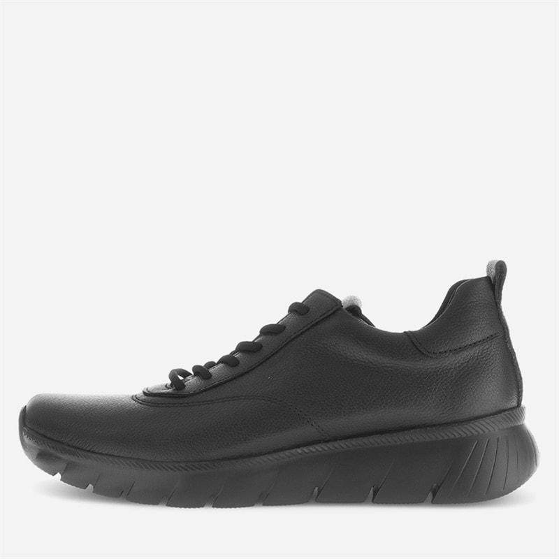 Gabor Womens Leather Trainers Black