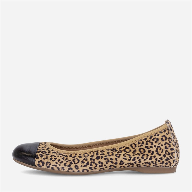 Gabor Womens Ballerina Shoes Leopard