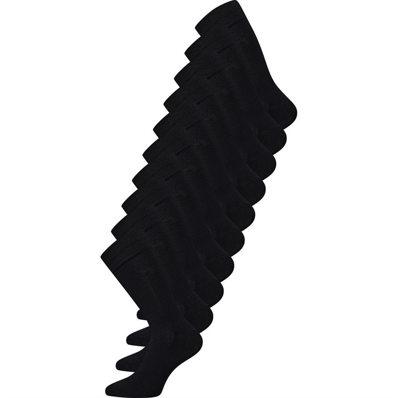 Claudio Mens Ten Pack Bamboo Socks Black