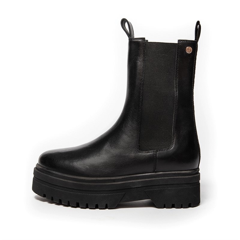 Copenhagen Shoes Womens Going Leather Copenhagen Boots 001 Black