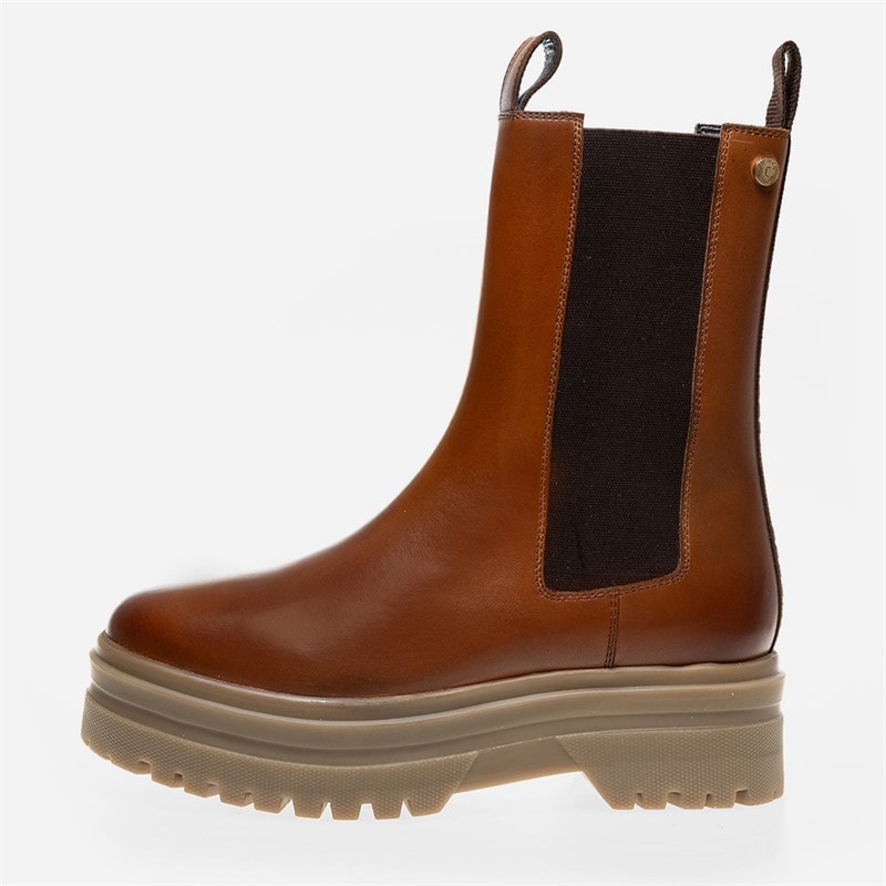Copenhagen Shoes Womens Going Copenhagen Boots 804 Cognac Leather