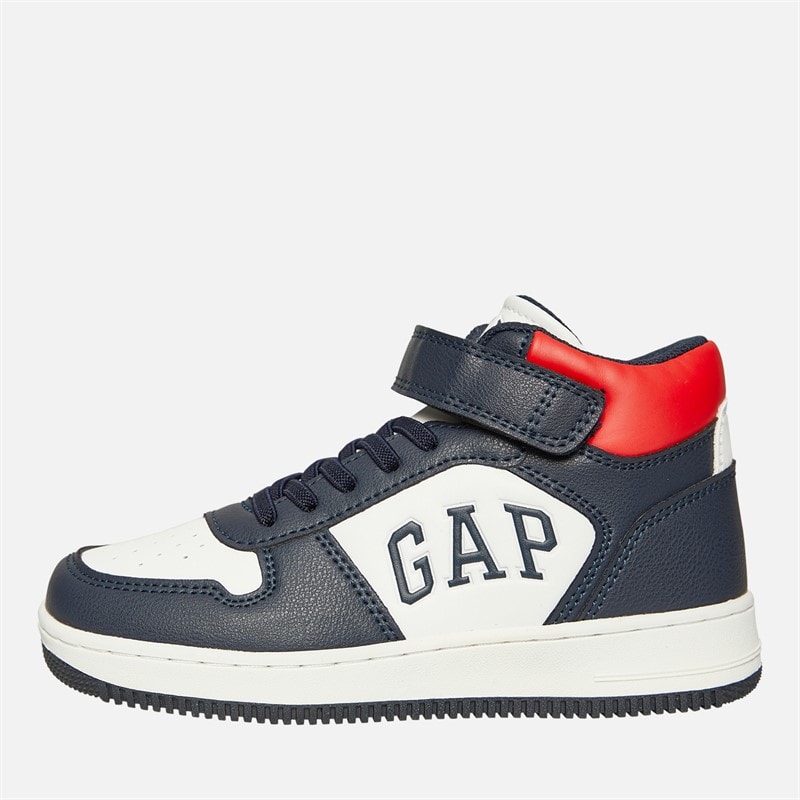 GAP Boys Boston Mid Trainers Navy/Red