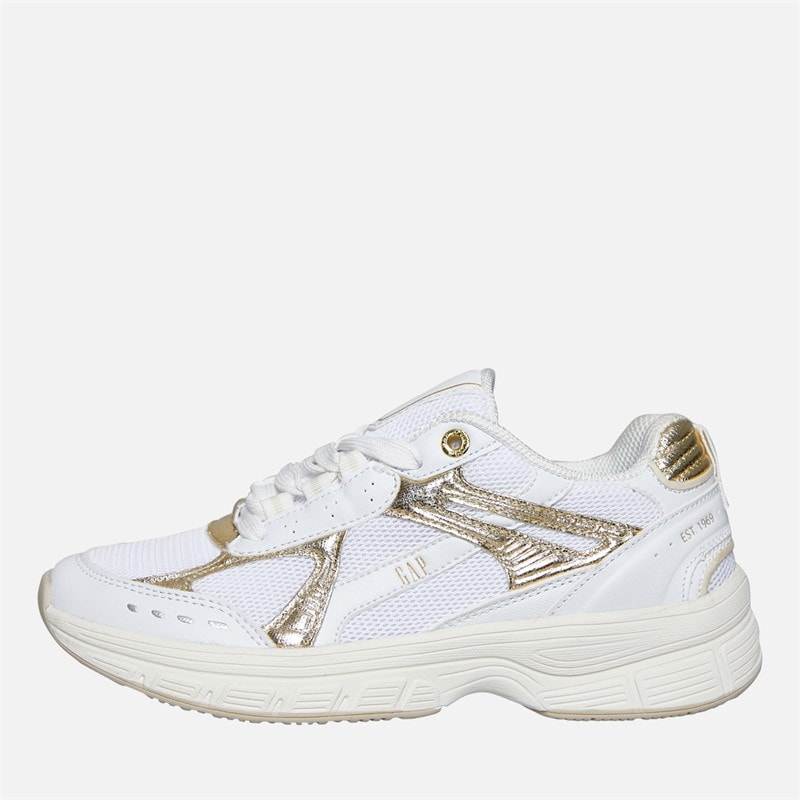 GAP Womens Sunset Trainers White Gold