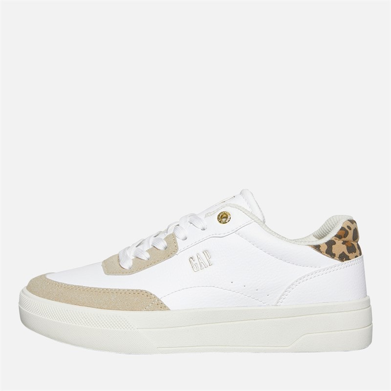 GAP Womens Waco Trainers White Leopard