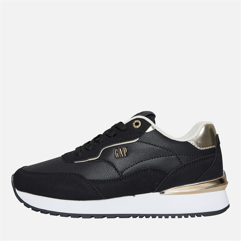 GAP Womens Concord Trainers Black Gold
