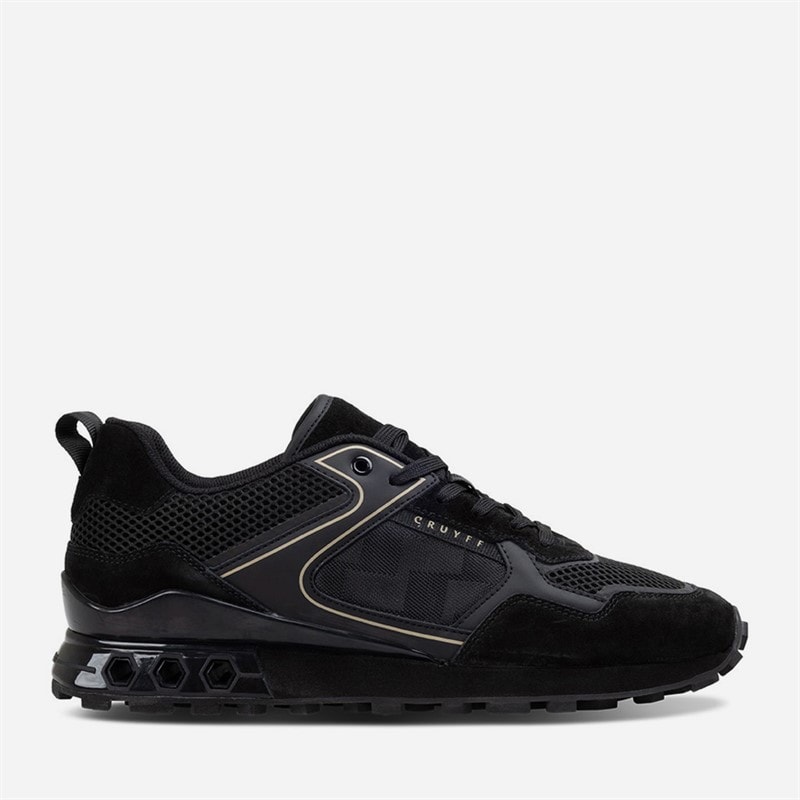 Cruyff Mens Fuori Trainers Black/Gold
