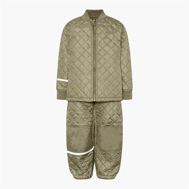 Celavi Kids Celavie Solid Basic Thermal Set Khaki