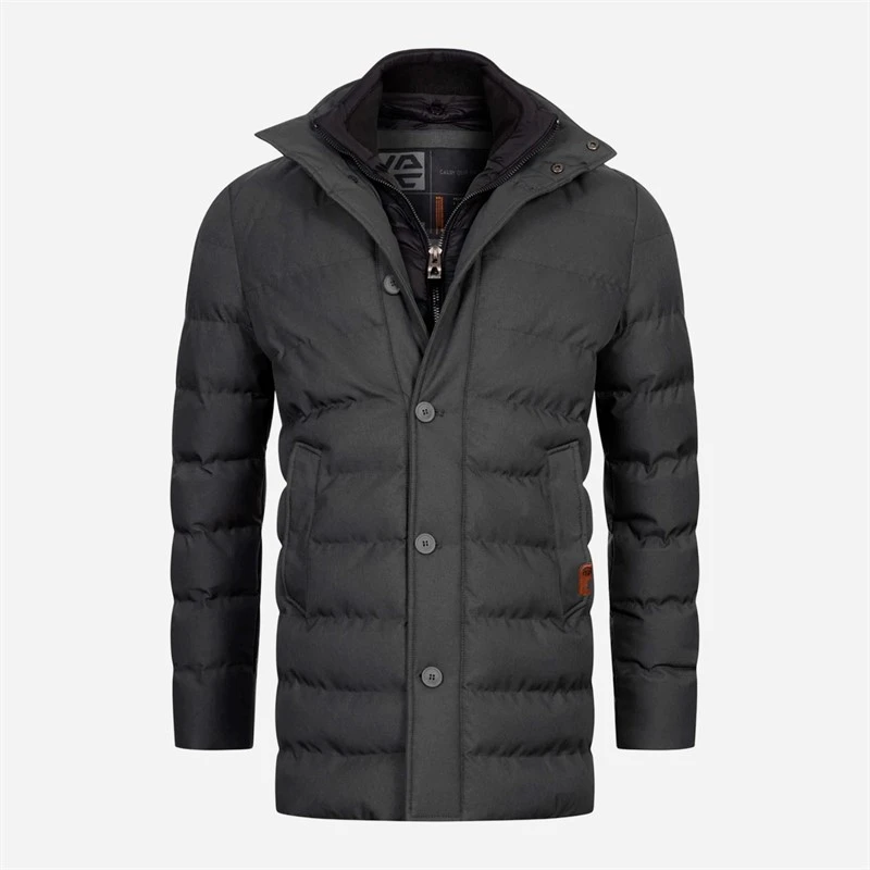 Indicode Mens Inwooding Jacket Charcoal Mix