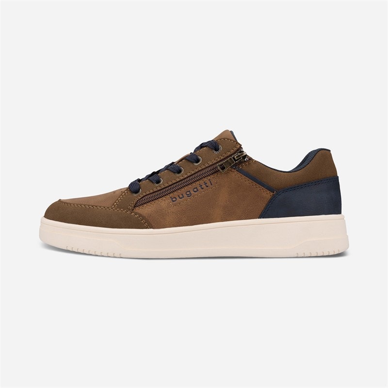 Bugatti Mens Spinaker Trainers Cognac