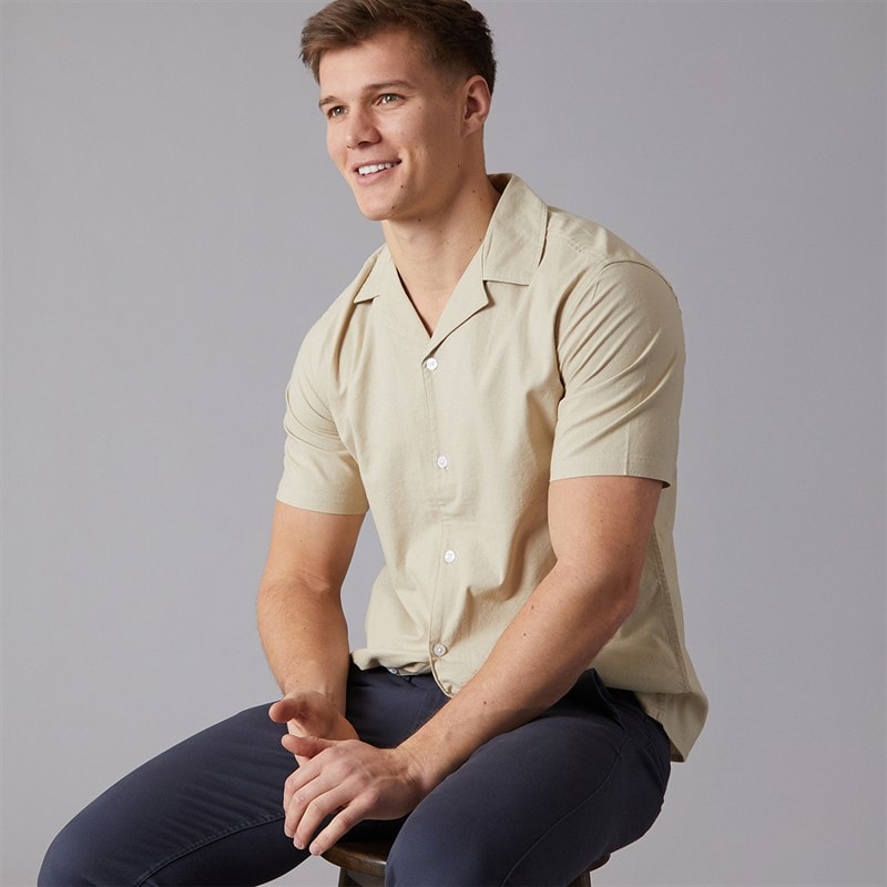 C.R.C. Mens Berry Lns Shirt Brown