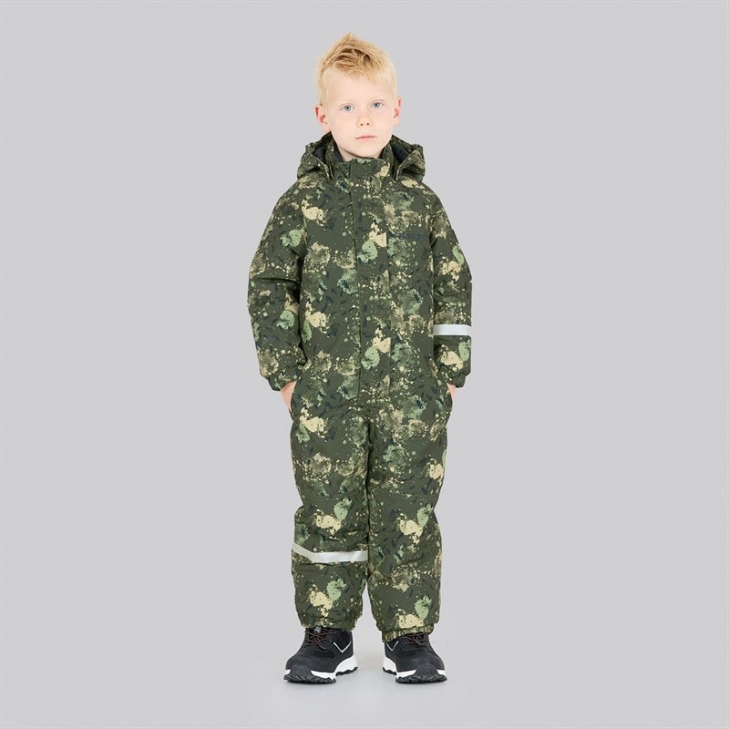 Zig Zag Boys Tower Printed Waterproof 10.000 MM Snowsuit 3048 Beetle