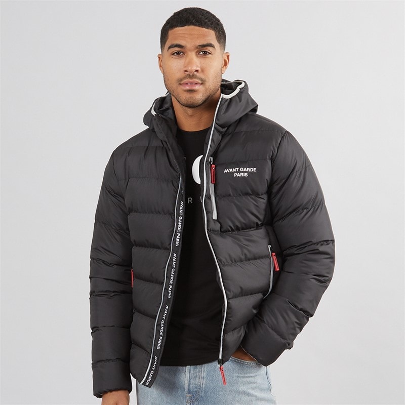 Avant Garde Mens Thor Puffer Jacket Black
