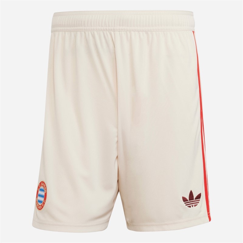 adidas Mens FCB FC Bayern Muenchen 24/25 Third Shorts Linen