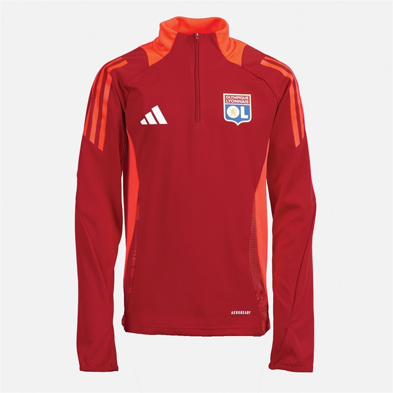 adidas Junior Boys OL Olympique Lyon Training Top Team Power Red 2