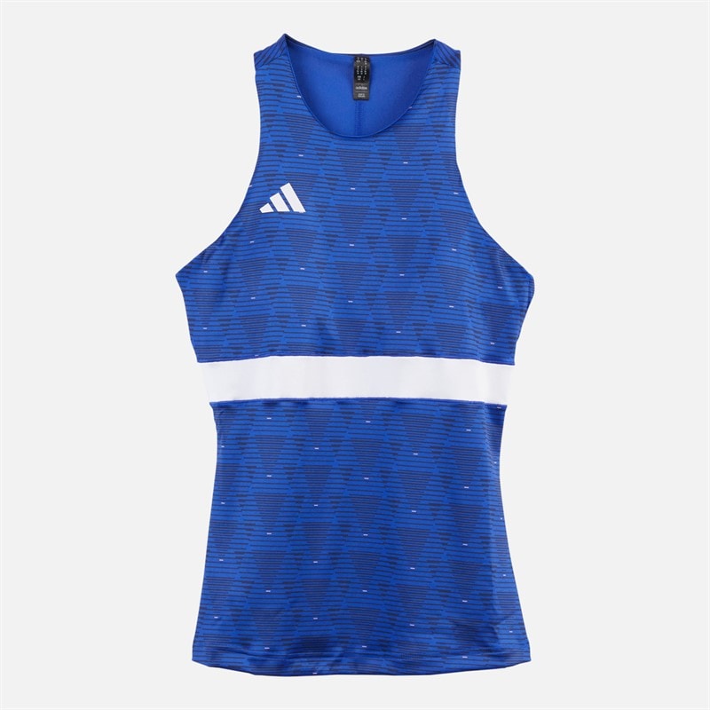 adidas Womens Y-Tank Heat.Rdy Training Top Semi Lucid Blue/White