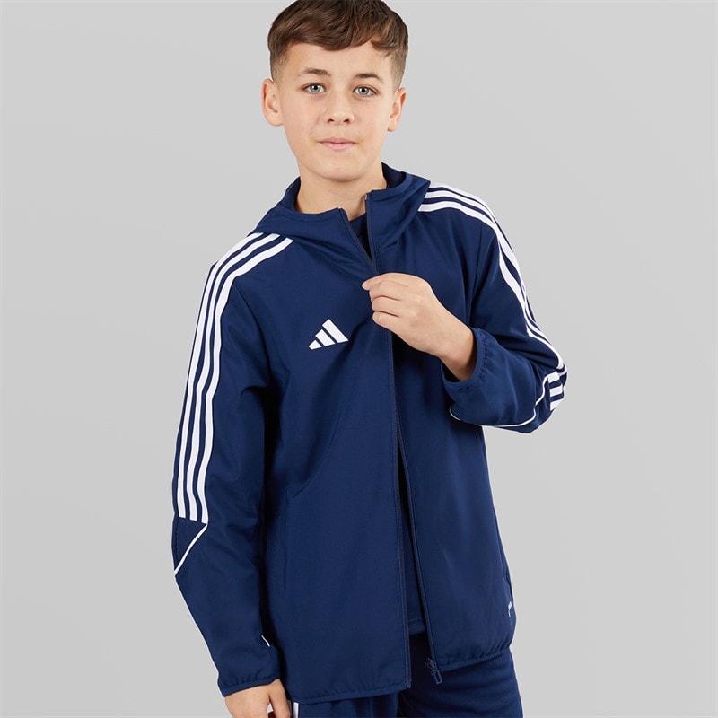 adidas Junior Tiro 23 League Windbreaker Jacket Team Navy Blue