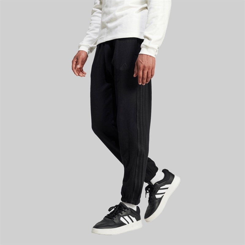 adidas Mens Brand Love French Terry Joggers Black
