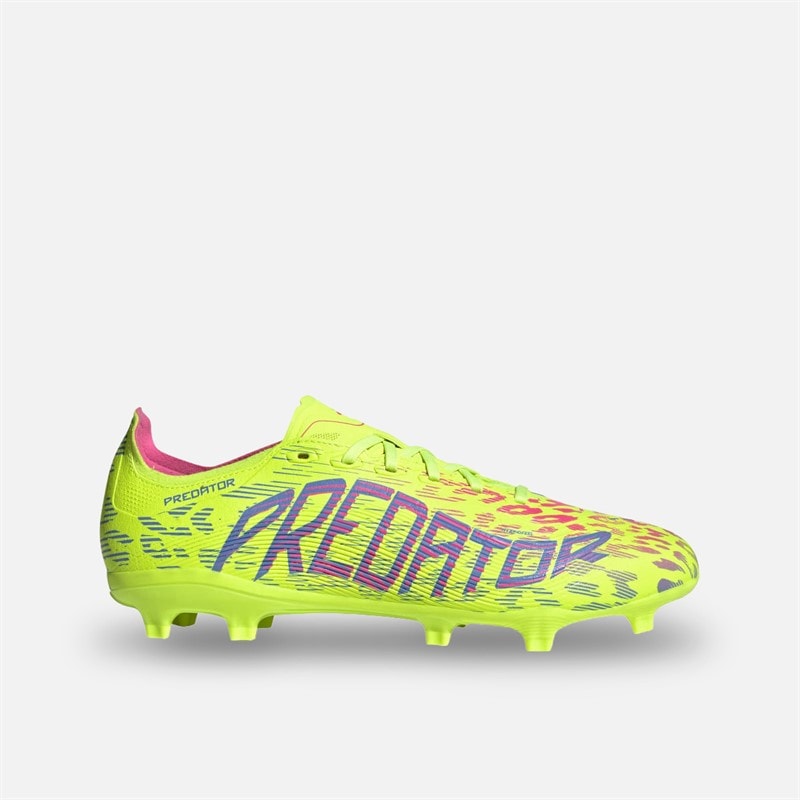 adidas Mens Predator League FG/MG Firm Ground/Multi Ground Football Boots Lucid Lemon/Blue Fusion/Lucid Pink