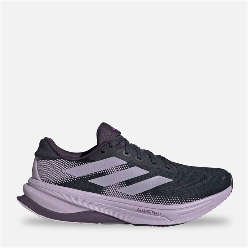 adidas Womens Supernova Solution 2 Stability Running Shoes Aurora Ink/Power Plum/Aurora Plum