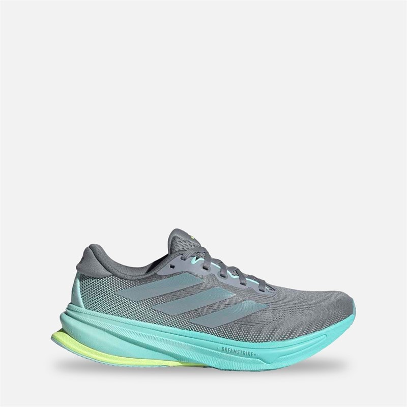 adidas Womens Supernova Rise 2 Neutral Running Shoes Grey/Magic Grey Metallic/Flash Aqua
