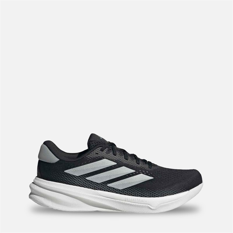 adidas Mens Supernova Stride 2 Neutral Running Shoes Core Black/Footwear White/Grey
