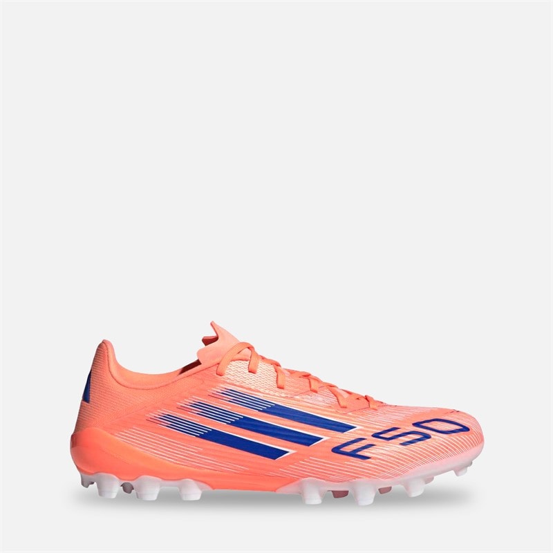 adidas Mens F50 League AG Artificial Ground Football Boots Beam Orange/Lucid Blue /Cloud White Beam Orange/Lucid Blue/Cloud White