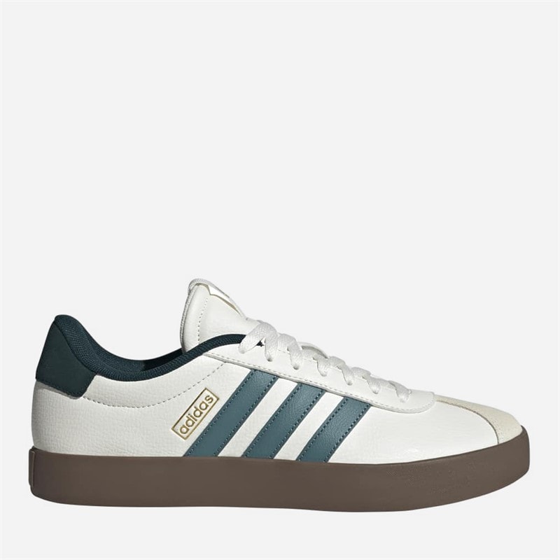 adidas Mens VL Court 3.0 Trainers Core White/Preloved Teal/Aurora Ivy