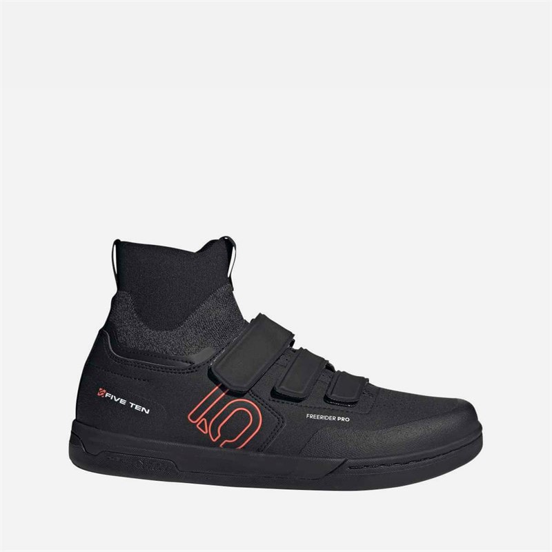 adidas Five Ten Freerider Pro Mid Mountain Bike Shoes Core Black/Solar Red/Grey Heather