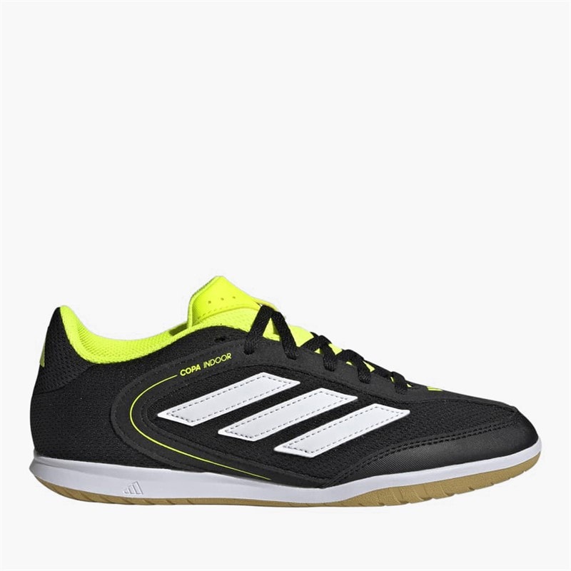adidas Junior Copa Court League IN Indoor Football Boots Core Black/Cloud White/Lucid Lemon