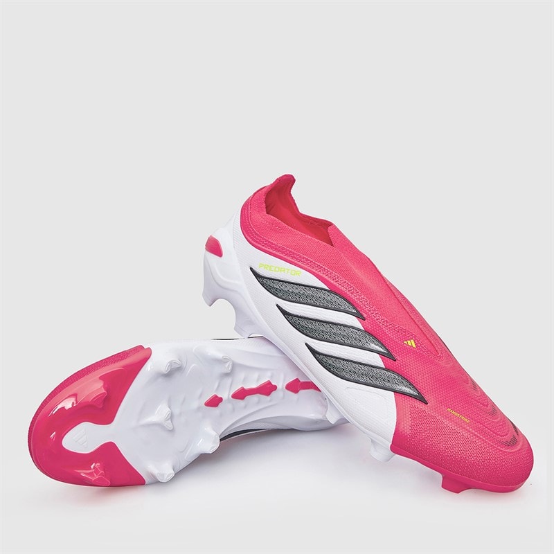 adidas Mens Predator League Laceless Born For Goals Pack FG Firm Ground Football Boots Lucid Red/Core Black/Cloud White
