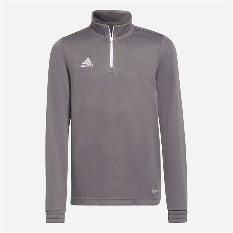 adidas Boys Junior Entrada 22 1/4 Zip Training Top Team Grey Four