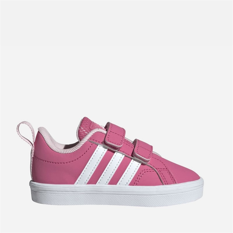 adidas Infant Girls VS Pace 2.0 Velcro Trainers Pink Fusion/Cloud White/Clear Pink