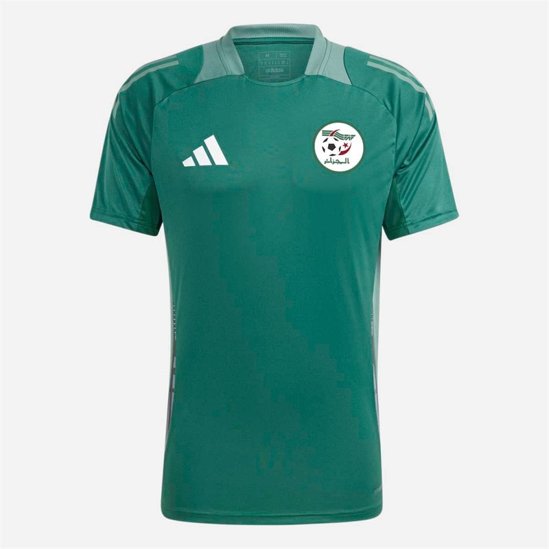 adidas Mens FAF Algeria Tiro 24 Training Jersey Dark Green