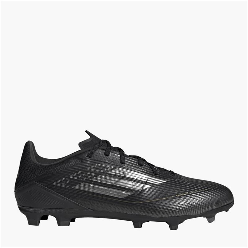 adidas Mens F50 League Dark Spark Pack FG/MG Firm/Multi Ground Football Boots Core Black/Iron Metallic/Gold Metallic