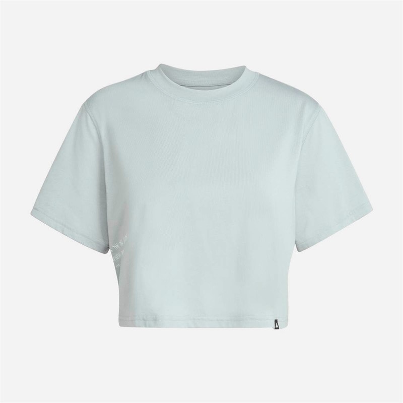 adidas Womens Climacool Power Training Graphic T-Shirt Wonder Sage