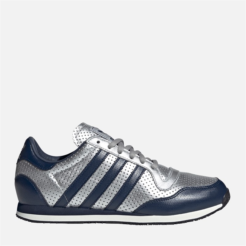 adidas Originals Mens Galaxt OG Trainers Silver Metallic/Night Indigo/Off White