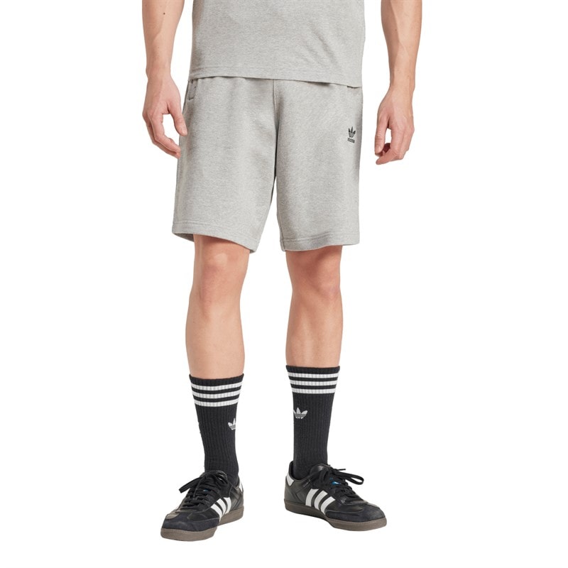 adidas Originals Mens Essentials Trefoil Shorts Medium Grey Heather