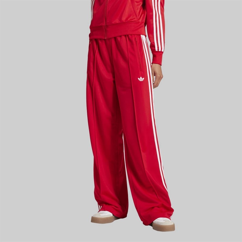 adidas Originals Womens Adicolor Classic Firebird Loose Fit Track Pants Better Scarlet/White