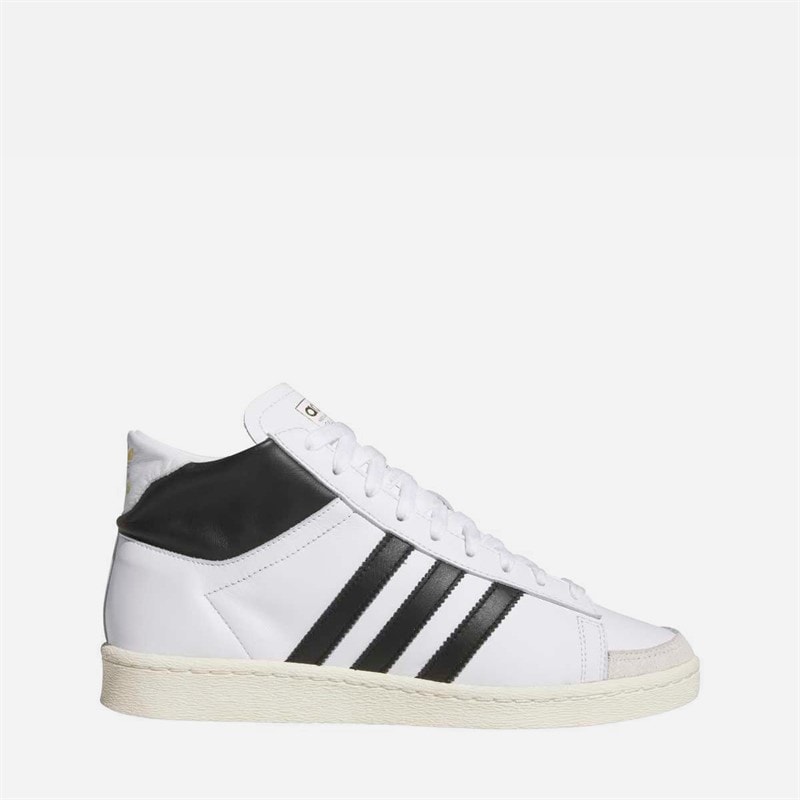 adidas Originals Mens Jabbar High Trainers Cloud White/Core Black/Off White