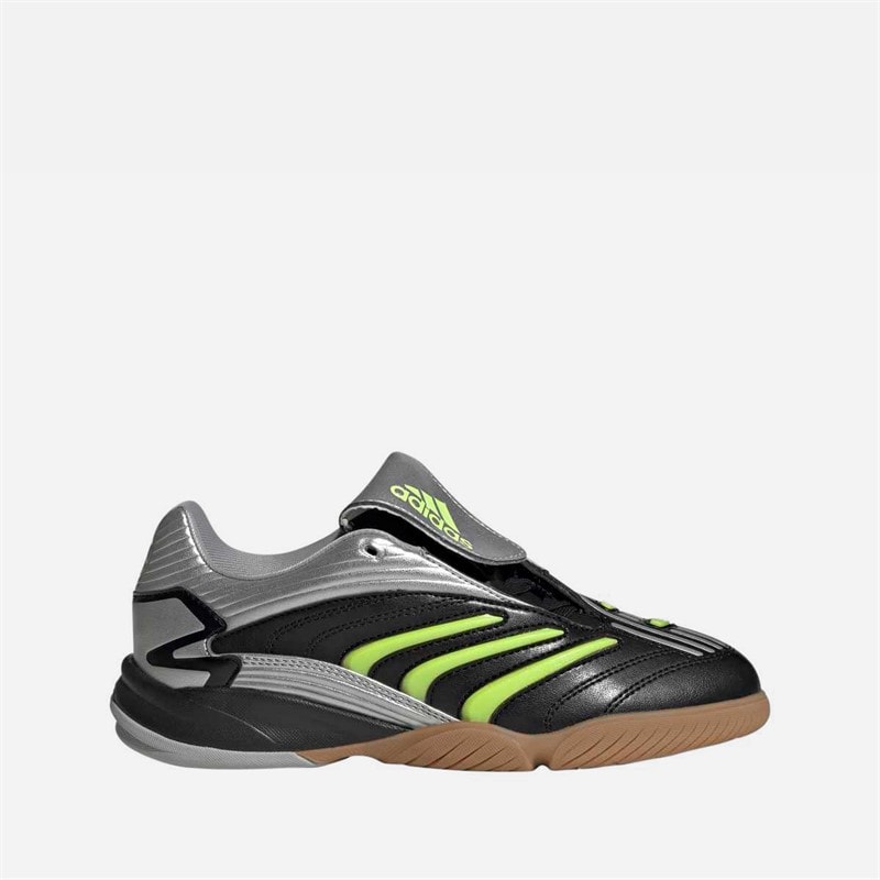 adidas Originals Junior Predator Sala Trainers Core Black/Signal Green/Silver Metallic