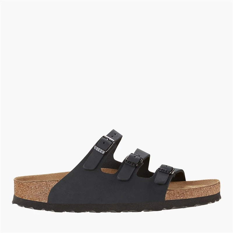 Birkenstock Womens Florida Triple Strap Sandals Black