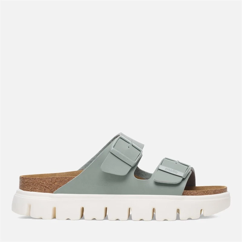 Birkenstock Womens Arizona Chunky Dual Strap Sandals Pure Sage