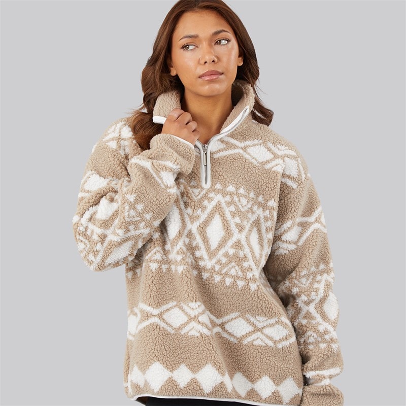 True North Womens Cissi Fleece Beige Comb
