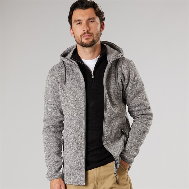 True North Mens Flatfleece Jacket Dark Grey Dk-Grey
