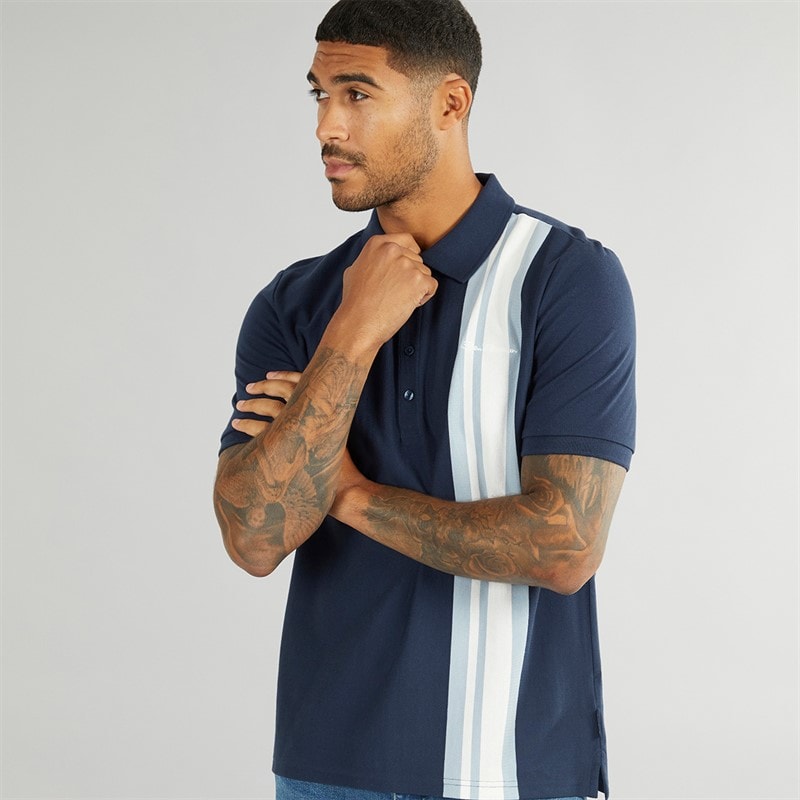Ben Sherman Mens House Mod Polo Shirt Dark Navy